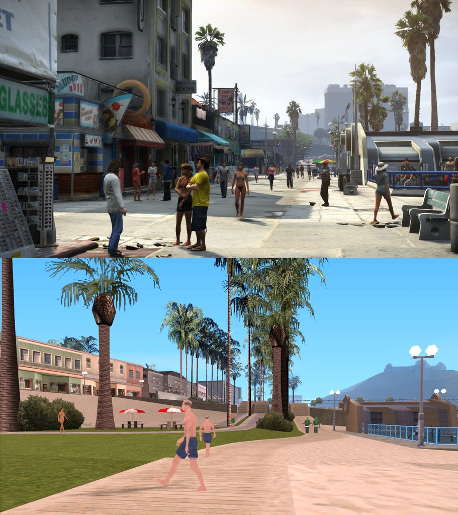 Лос анджелес и лос сантос сравнение фото
