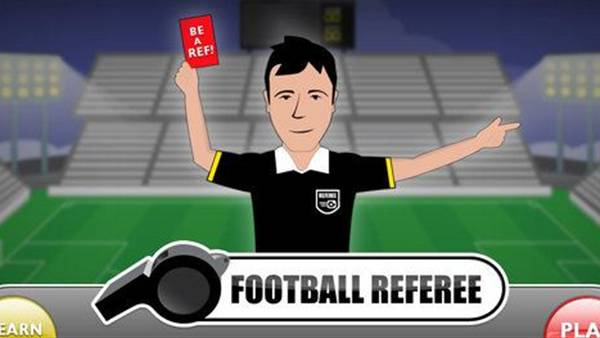 Football referee simulator